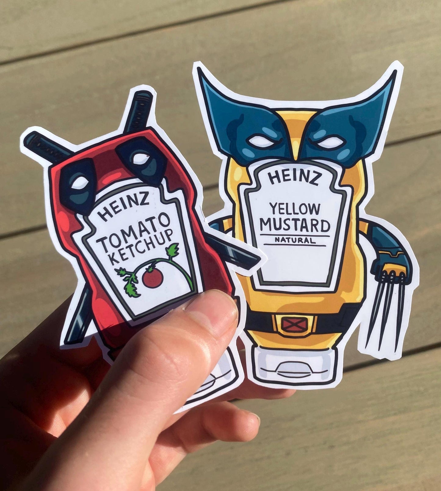 Deadpool and Wolverine Stickers Die Cut (Set of 2)