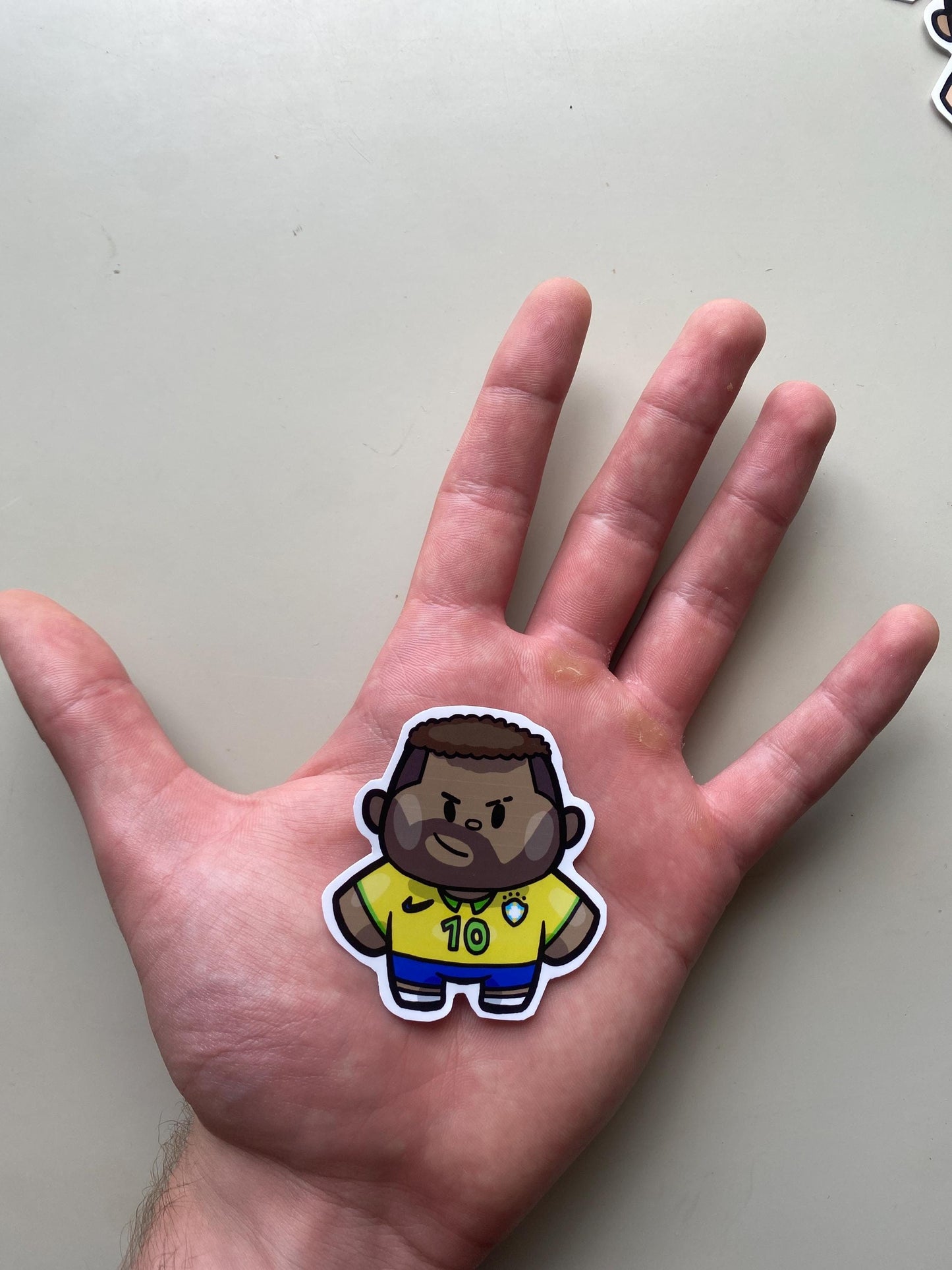Footballer Stickers: Hand Drawn Digital Art - International Kit