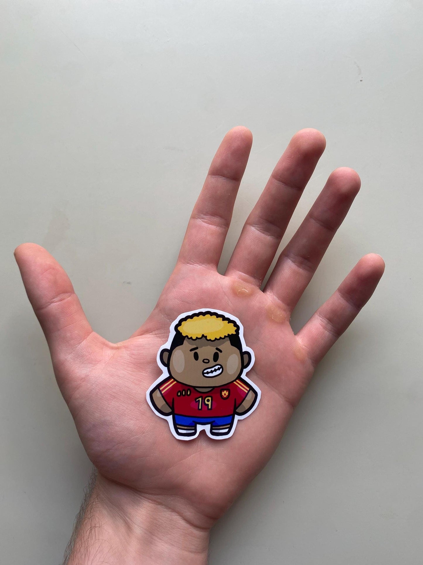 Footballer Stickers: Hand Drawn Digital Art - International Kit