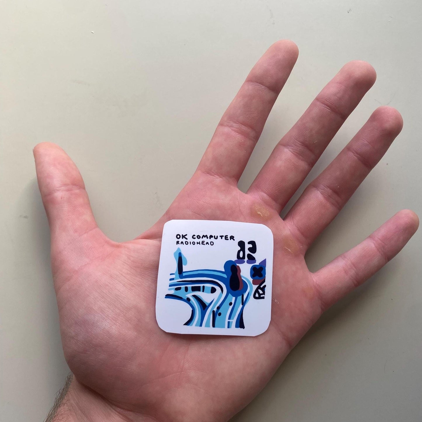 Album Cover Stickers Hand Drawn