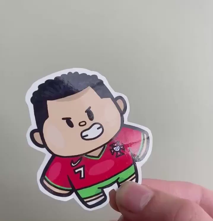 Footballer Stickers: Hand Drawn Digital Art - International Kit