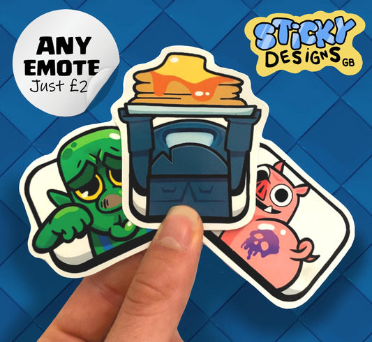 Clash Royale Emote Stickers CUSTOM - ANY EMOTE