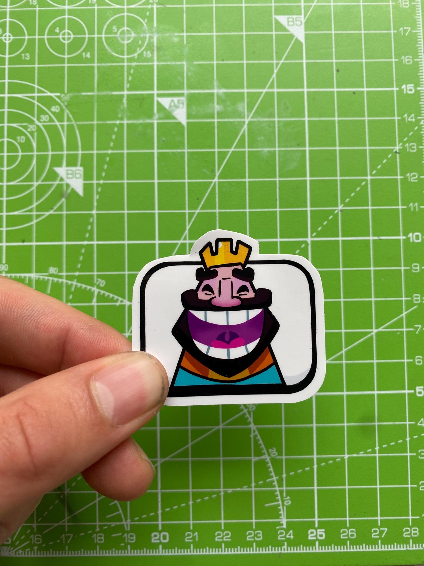 King Emotes Sticker Pack Clash Royale Inspired
