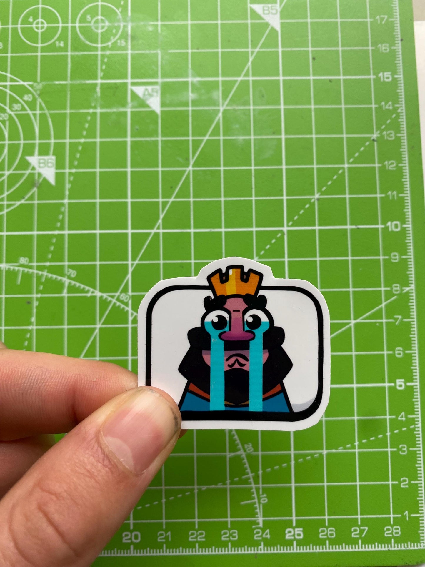 King Emotes Sticker Pack Clash Royale Inspired